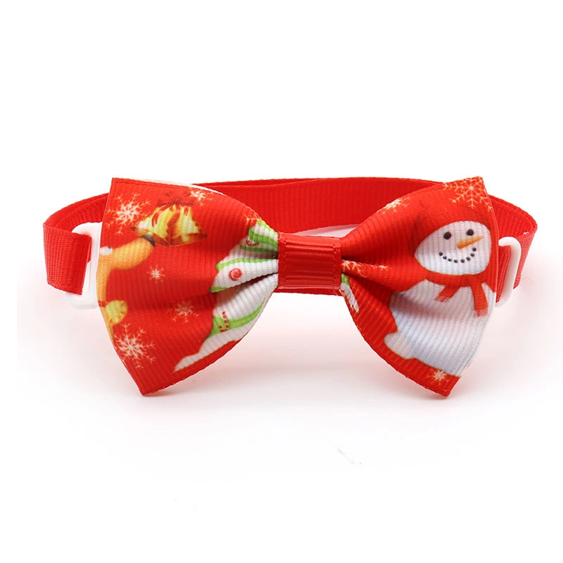 Cross-Border New Pet Christmas Bow Tie Bow Tie Christmas Series Dog Bow Tie Collar Accessories