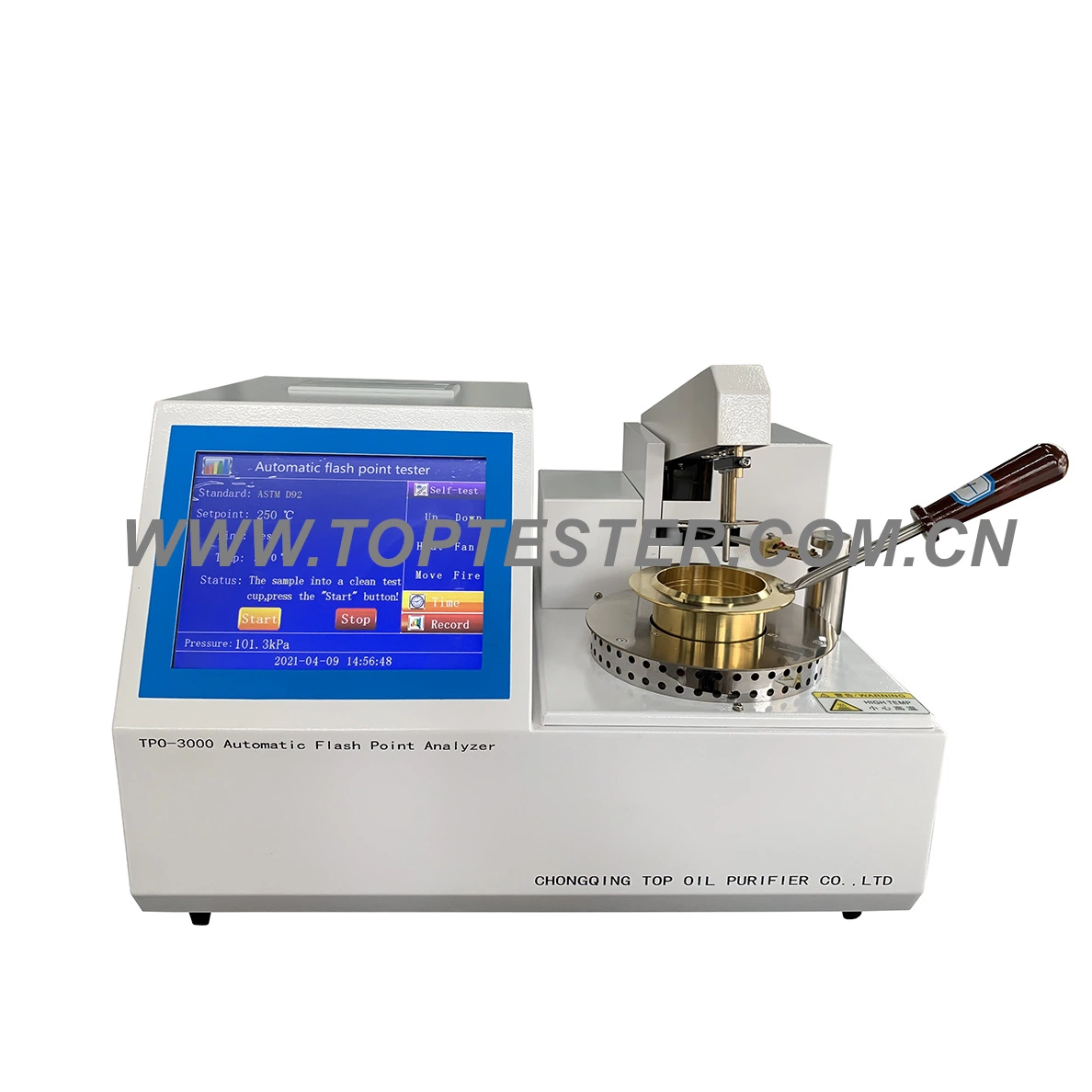 ASTM D92 Automatic Open Cup Flash and Fire Points Tester