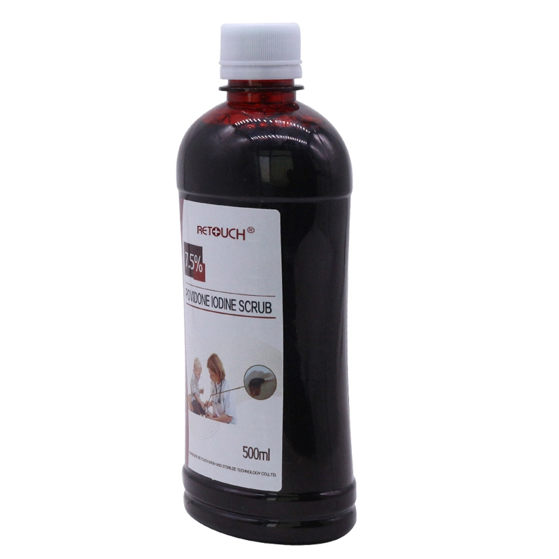 Highly Effective Bacteriostatic Povidone Iodine Solution 7.5% Povidone Iodine Skin Disinfectant Solution