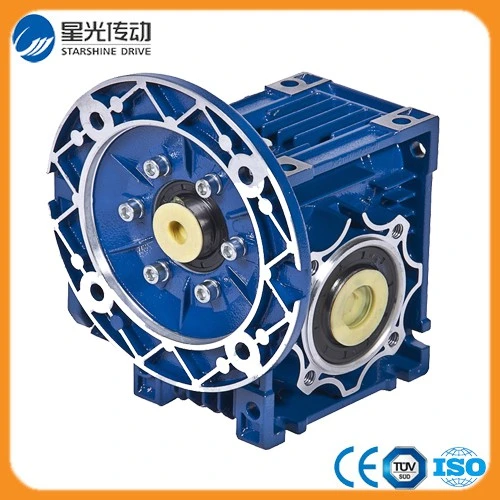 Right Angle Aluminum Body Worm Gearbox with Output Flange