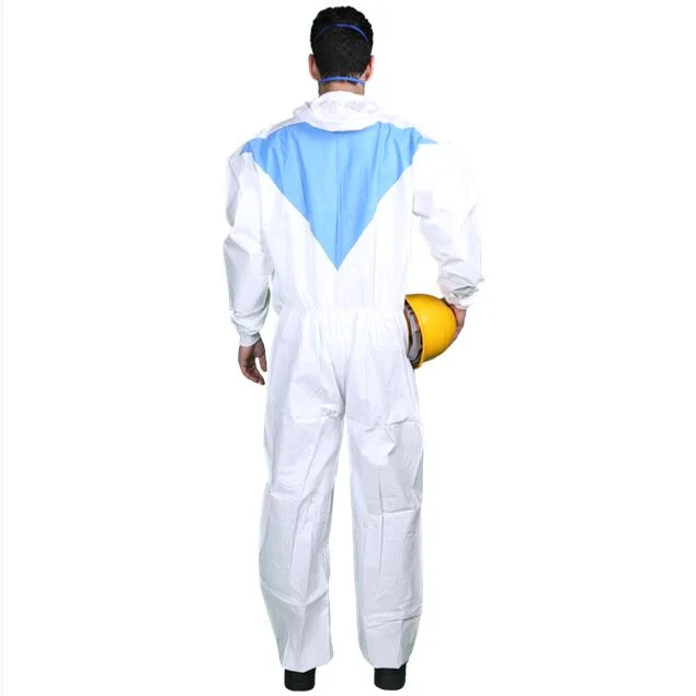 High quality/High cost performance  Workwear Disposable Coverall Type 5/6 Microporous Combined with SMS Overall