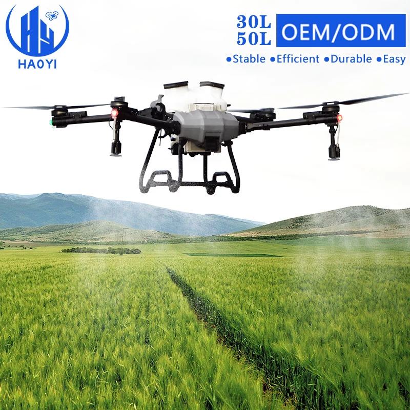 High Quality 30L 50L Large Capacity Pesticide Crop Spraying Remote Control Drone for Algodon Colza Cana Banana Te Cafe Soja Trigo Arroz Avena Maiz Spray