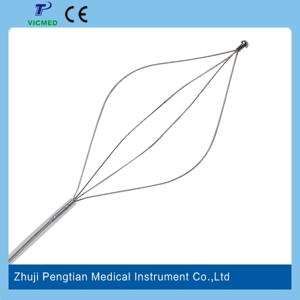 Disposable Stone Extraction Removal Basket Oval Shape with Ce Marked