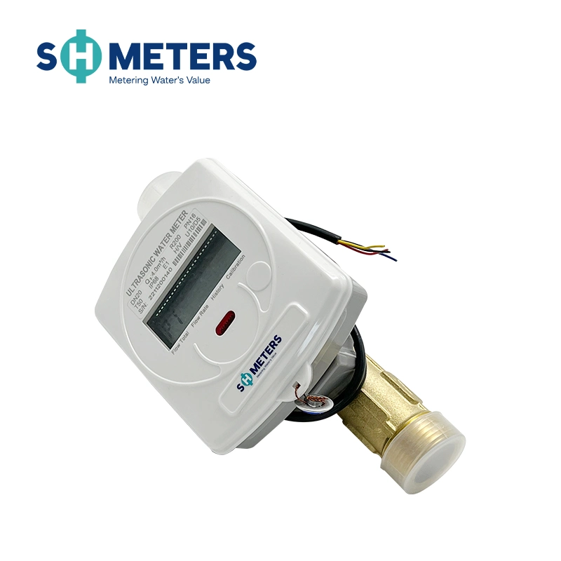 DN15~DN40 cuerpo de latón Modbus Medidor ultrasónico de medición de agua