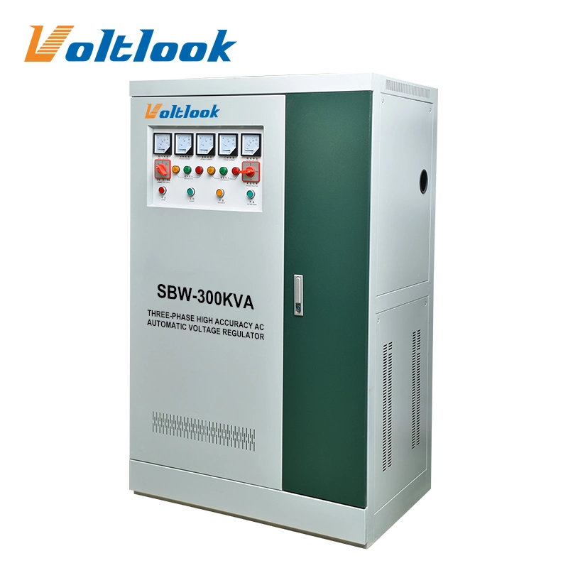 250kVA 300kVA Three Phase Intelligent LCD High Precision Automatic Voltage Stabilizer