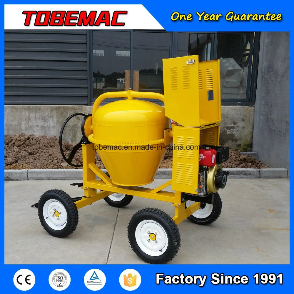 Cm350-4c Portable Concrete Mixer with Gasoline Engine