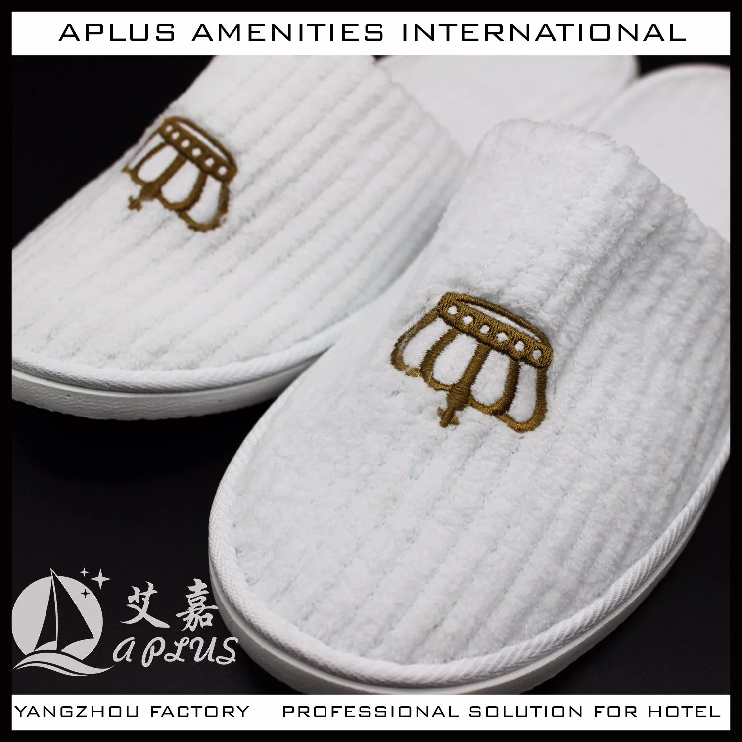 Eco Friendly Hotel Slipper with Embroidery