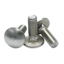 Galvanized & Stainless Steel SUS304/316 (A2/A4) Round Head Square Neck Carriage Bolts Made in China Fasteners