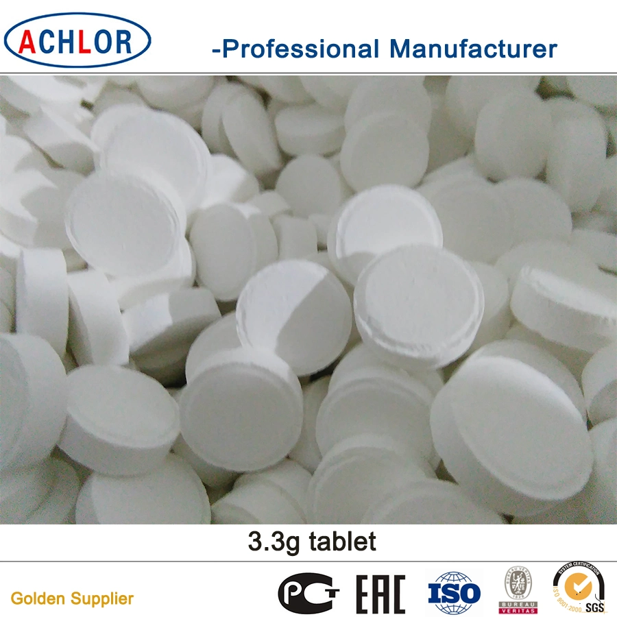 China Plant of Nadcc Chlorine 3G, 3.3G, 3.4G Tablets for Hospital Disinfectants