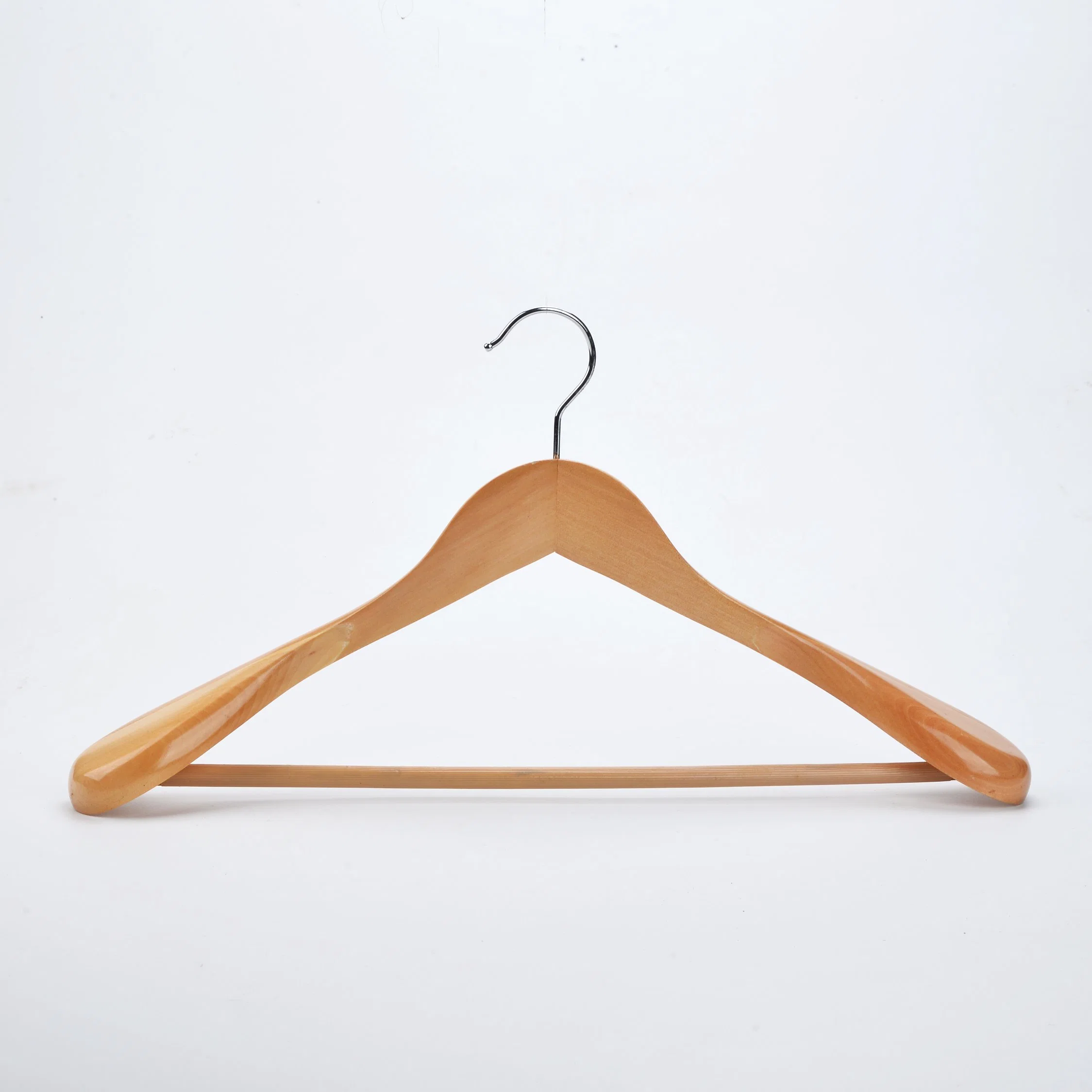 Hot Sale Hotel Wooden Anti-Theft Hanger Wood Clothes Hanger for Sale