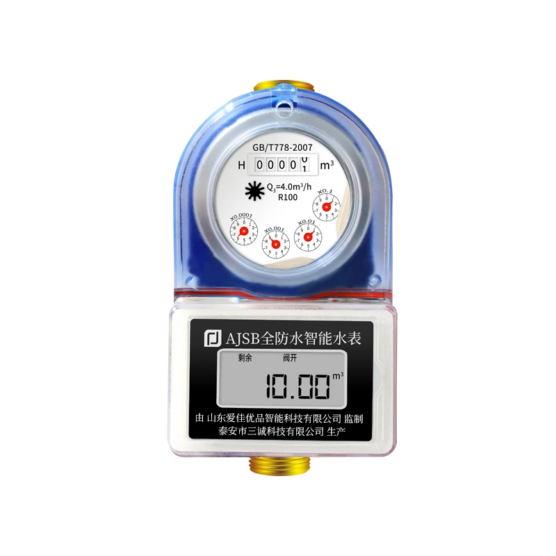 Vollständig wasserdichter IC Card Smart Water Meter
