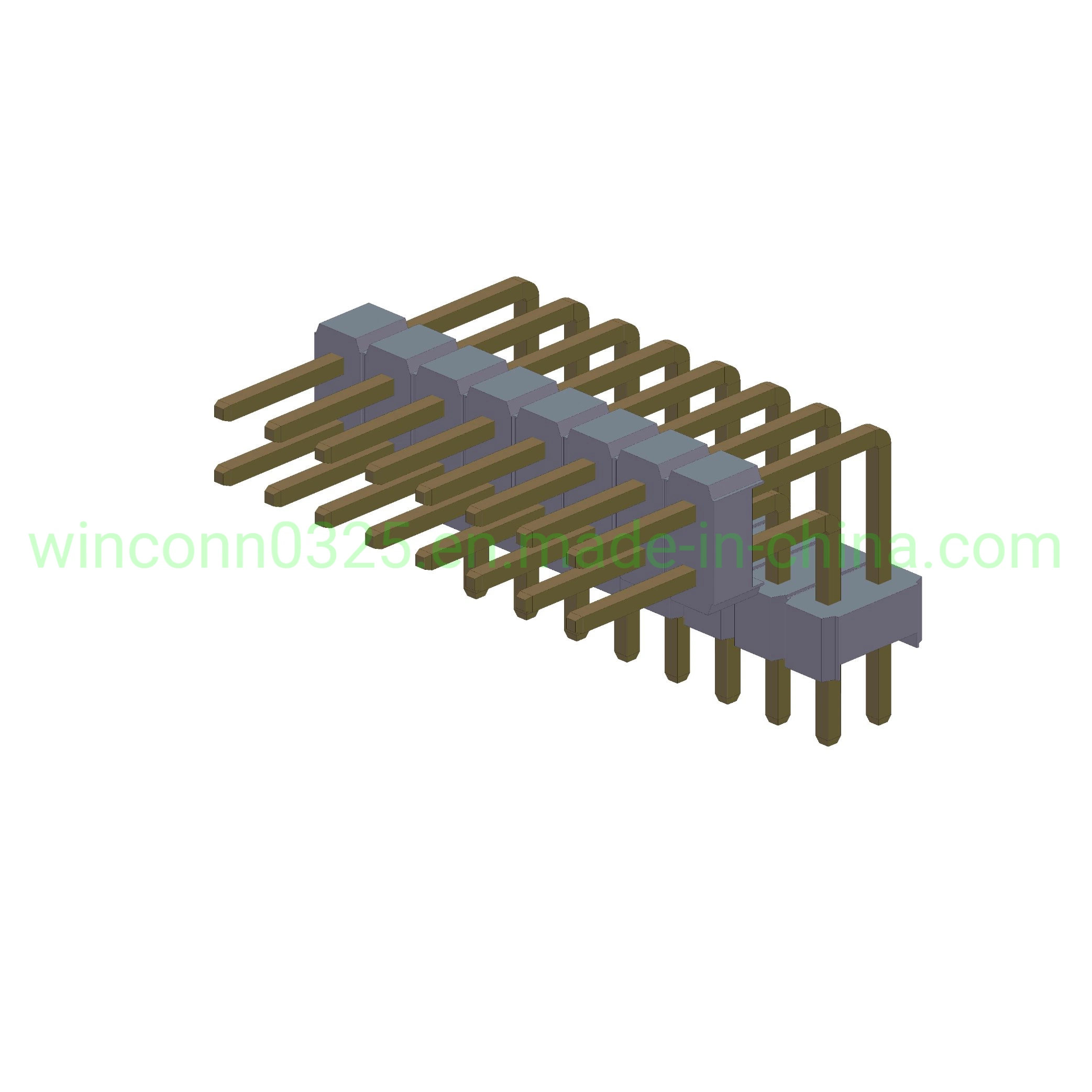 8 Pin PCB Mount Right Angle SMT Aviation and Aerospace Phosphor Bronze Easy Actuation 0.079" (2.00mm) Pitch Pin Header Socket