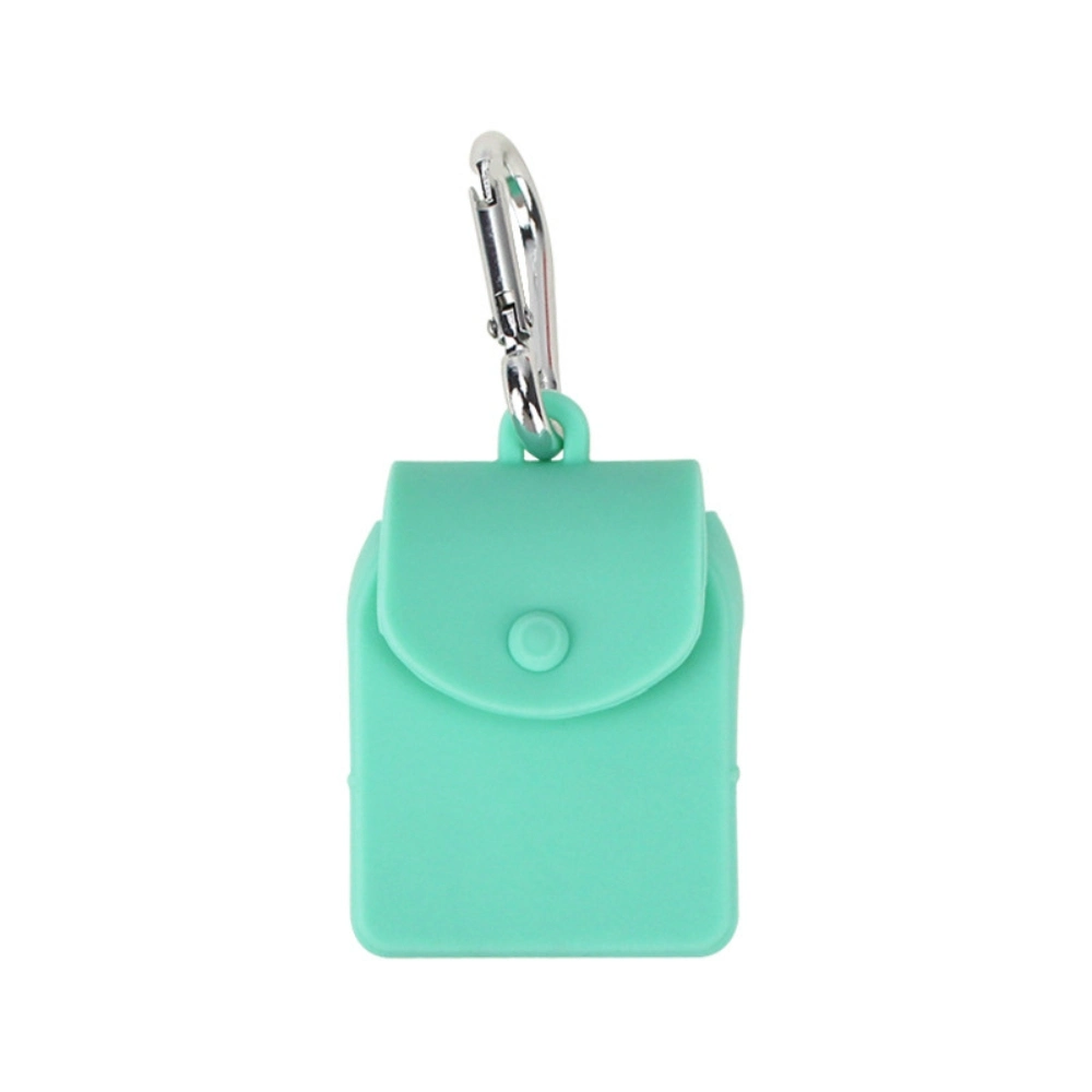 Dustproof Silicone Keychain Hook Design Portable Mini Organizer Pouch Home Accessories Ci23600