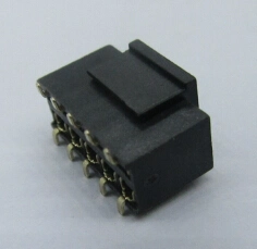 Conector hembra 2,54mm, 10pin, Flash de oro SMT con tapa