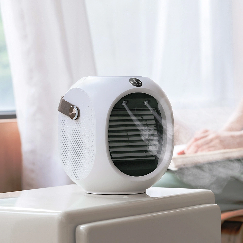 220ml Water Air Cooling Fan Shaking Head Water Cool Mist Fan with Display