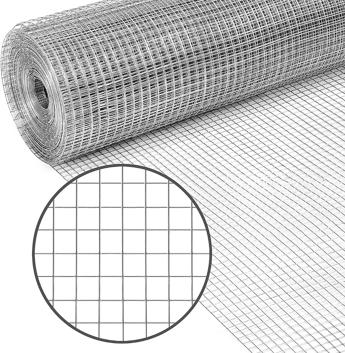 Galvanized and PVC Coated Welded Wire Mesh Panel Wire Mesh Roll for Animal Protection Mesh Fence