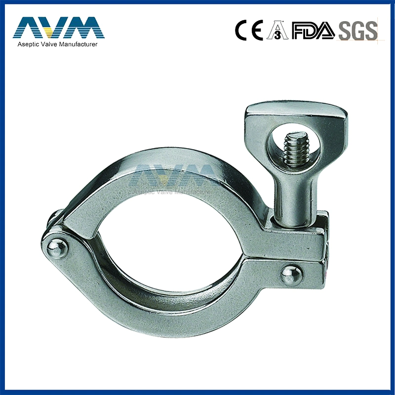 Sanitary Heavy Duty Single Pin Clamp 1/2"-12"