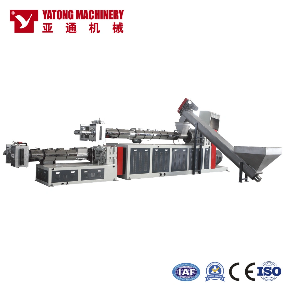 Yatong Pet Bottle Flakes to Pellets Pelletizing Line Single Stage Plastic Granulating Machine