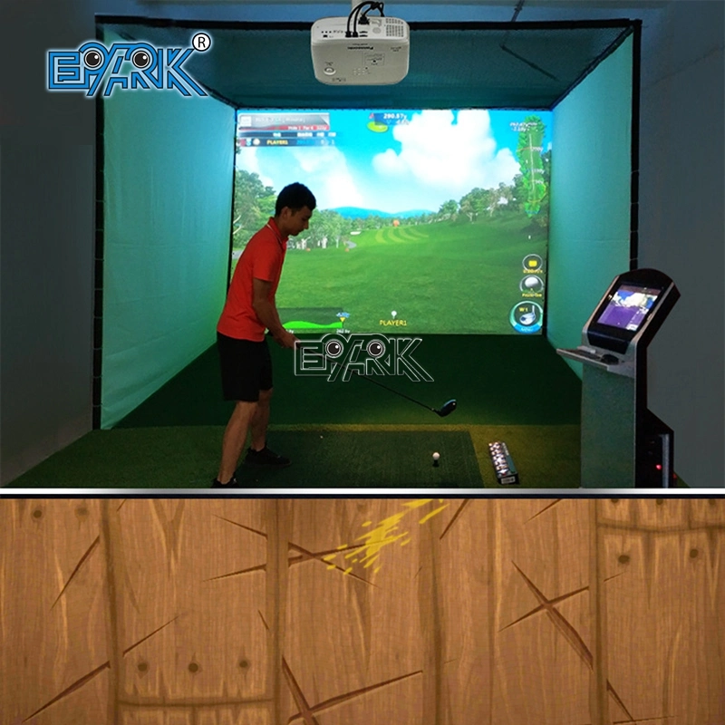 Jogo de Golfe Golf by Projection Interactive com o Golf Simulator Ecrã