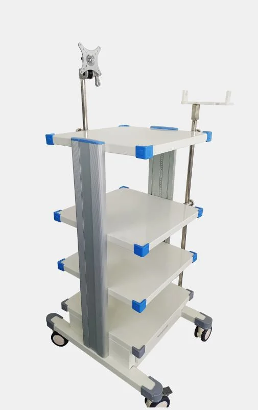 Hospital Medical Camera Display Mobile Trolley Cart