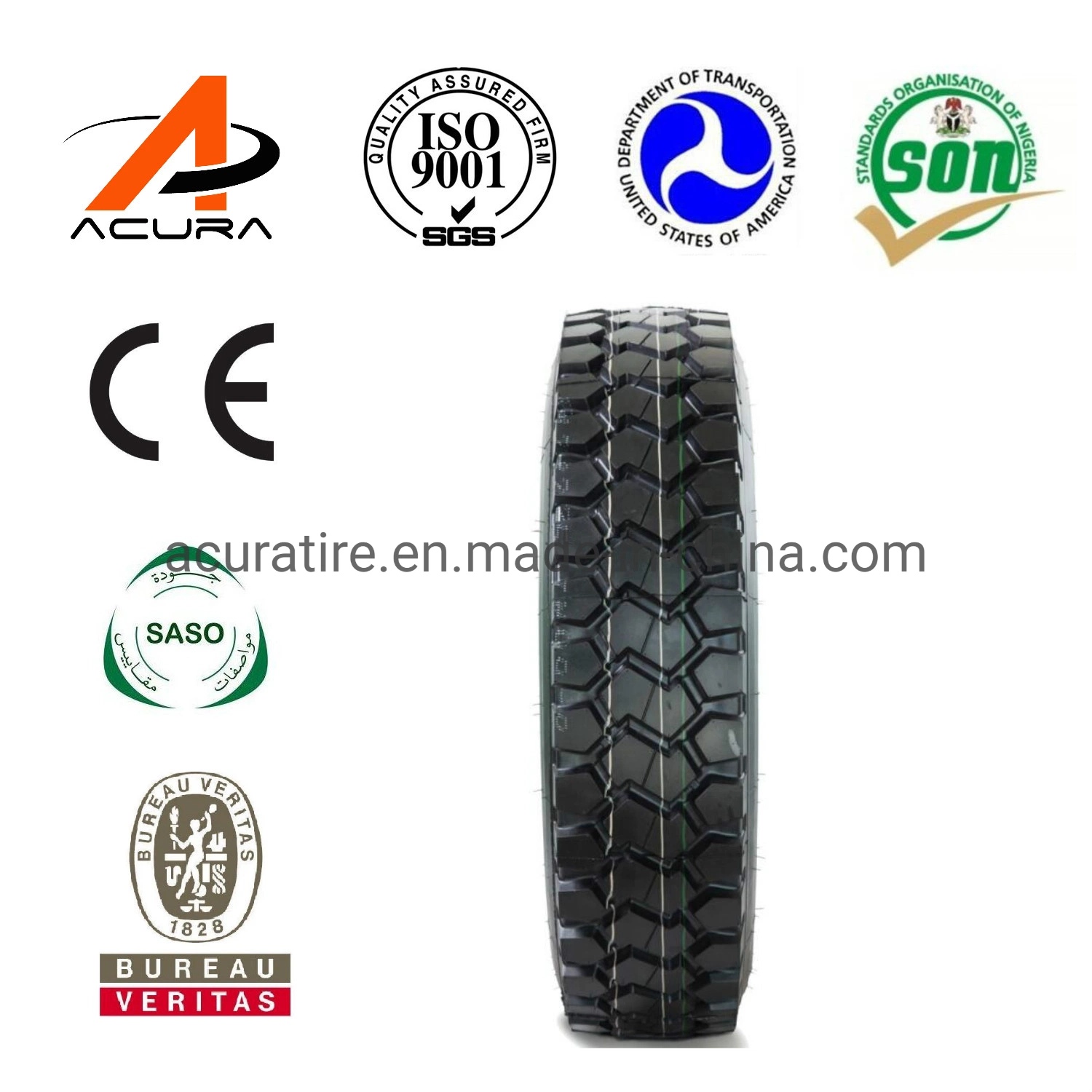 Avant de pneus de camion et d'entraînement 8.5r Pattern17,5 9.5R17,5 205/75R17.5 215/75R17.5 235/75R17.5 245/70R17.5