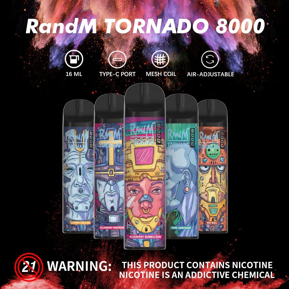 Novo Estilo Puff 8000 Bar 31 sabores Caneta Vaporizador isqueiros descartáveis do cigarro Vape Eletrônico Recarregável