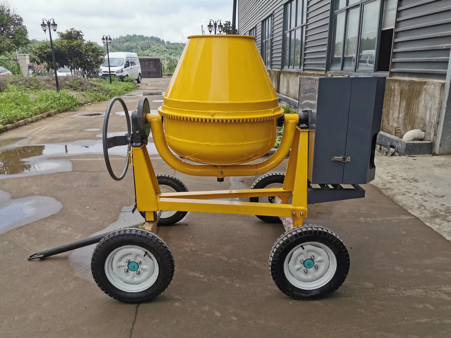 2023 New Concrete Mixer 350L 4-Wheel 180L/260L/350L/400L/500L/750L Diesel Engine