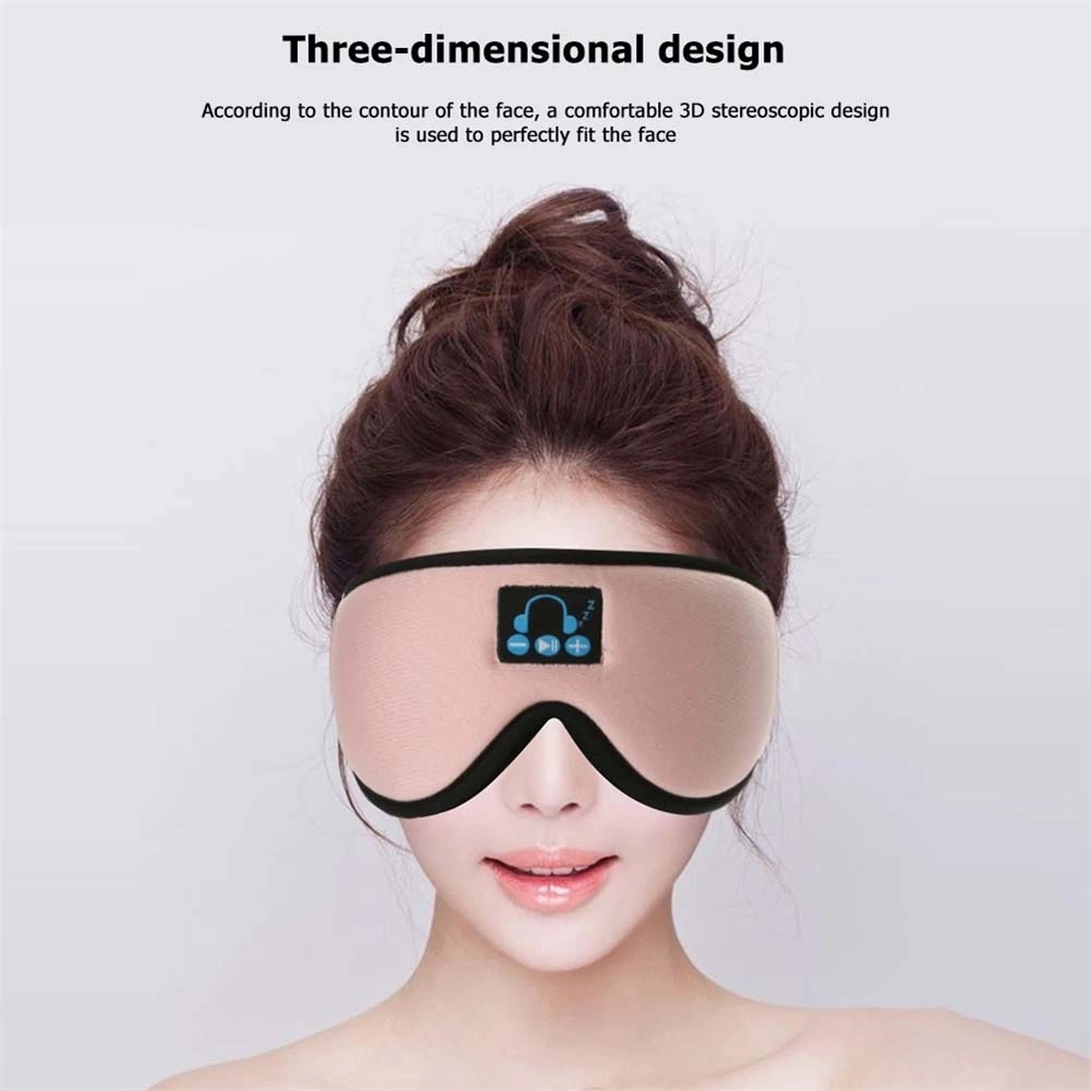 Año-04 barato suave viaje Bluetooth Música inalámbrica Sleeping Eye Mask