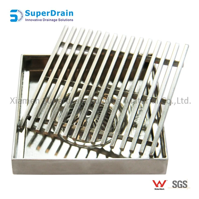 Stainless Steel Kitchen Bathroom Base with Floor Drain Grate Cover