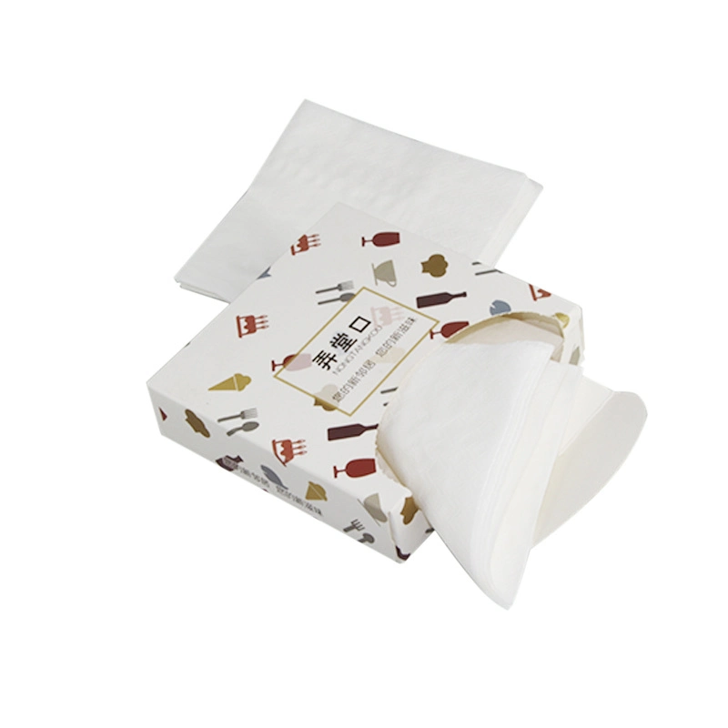 Boîte à mouchoirs en carton blanc imprimé personnalisé de luxe