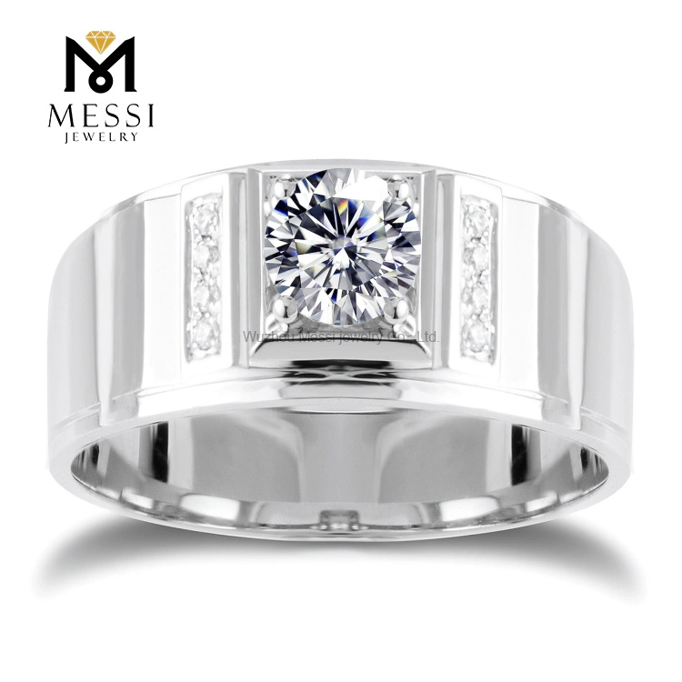 Best Selling Luxury Design Moissanite Eternity Men Ring High quality/High cost performance Gold Jewelry