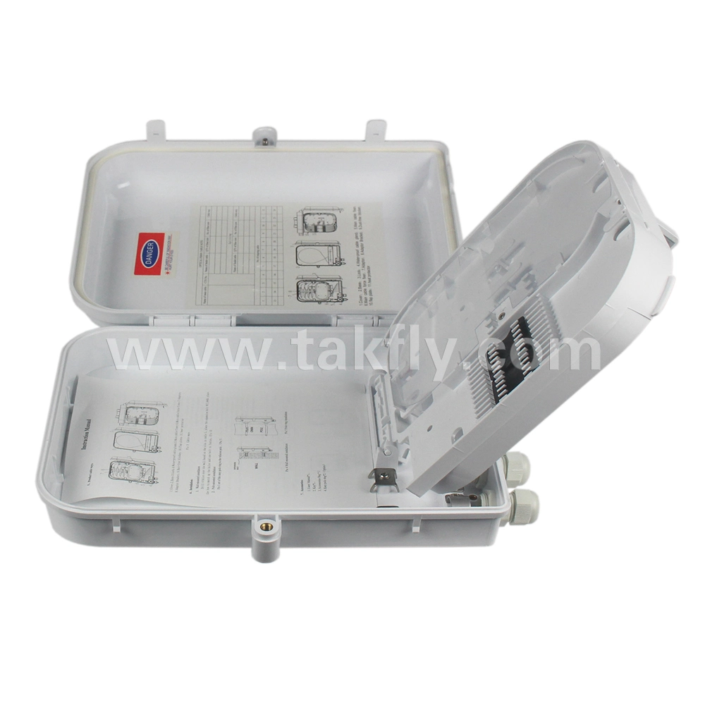 FTTH Waterproof 16 Ports Fiber Optic Termination Box with Splitter