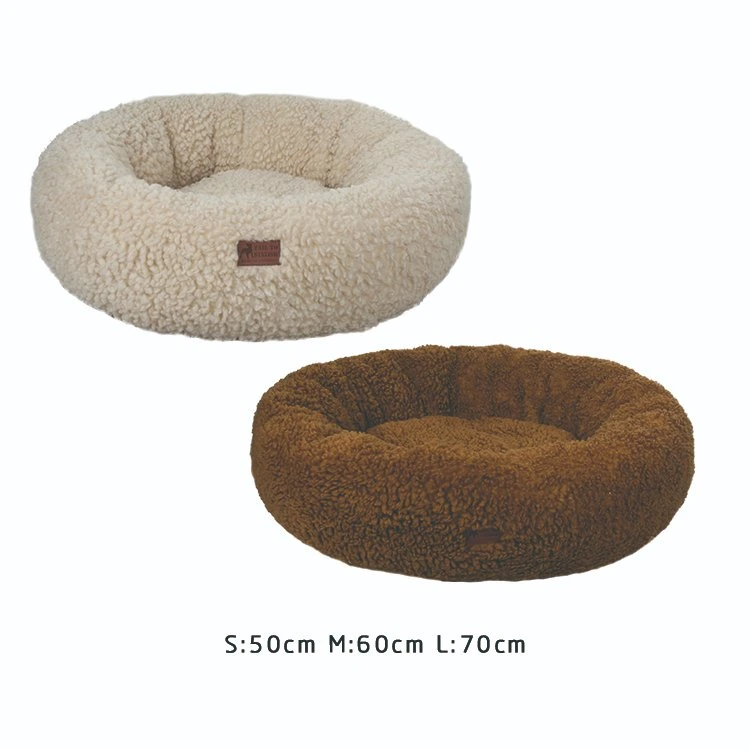 Rena Pet caliente acogedor Cuddle Donut suave cálido Sherpa Moda Cama cómoda