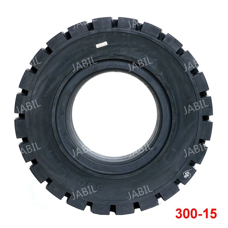 Hot Selling Rubber Solid Tires in China 300-15 Tubeless Tires for Forklifts