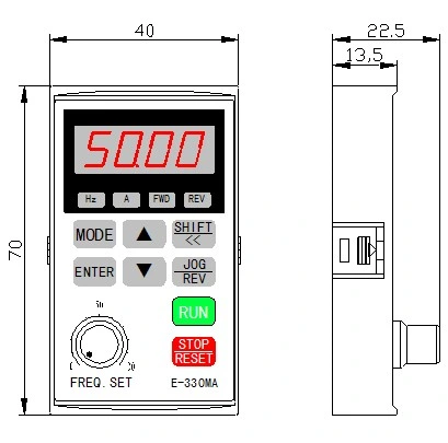 Mini Motor de Accionamiento de Velocidad Variable 0.4kw 220V