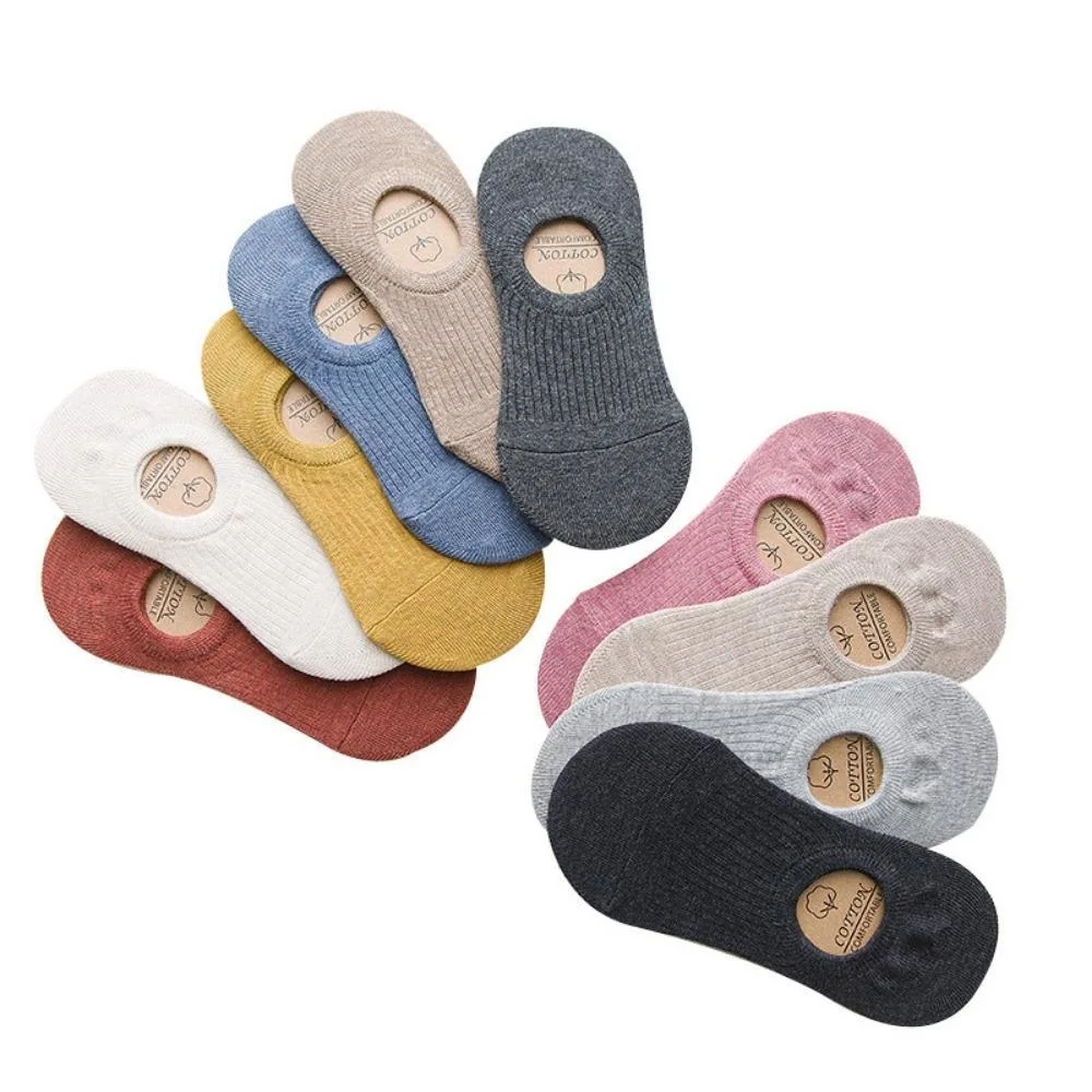 Silicone Non-Slip Breathable Fashion Socks Sports Socks Solid Color Invisible Socks Women Deodorant Cotton Athletic Socks Low Cut Shallow Mouth Bl19959