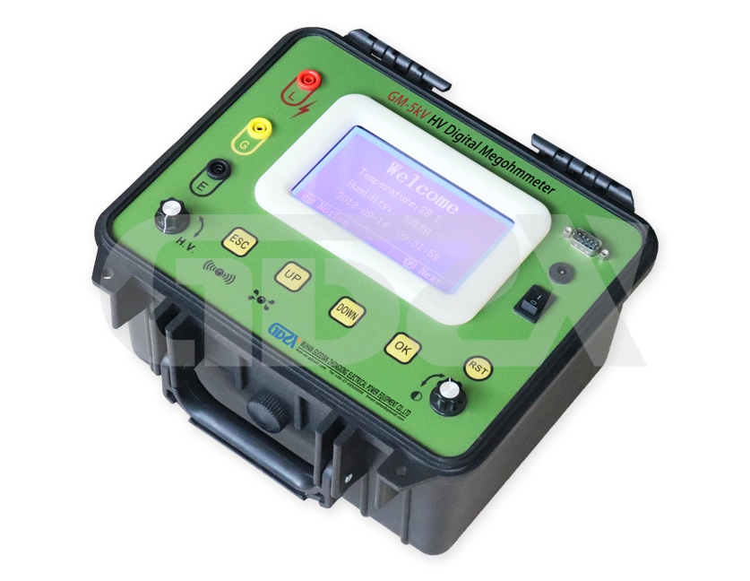 5-10KV High Power Adjustable Digital Display High Voltage Megohm Meter Electronic Insulation Resistance Tester With Print, DAR, PI