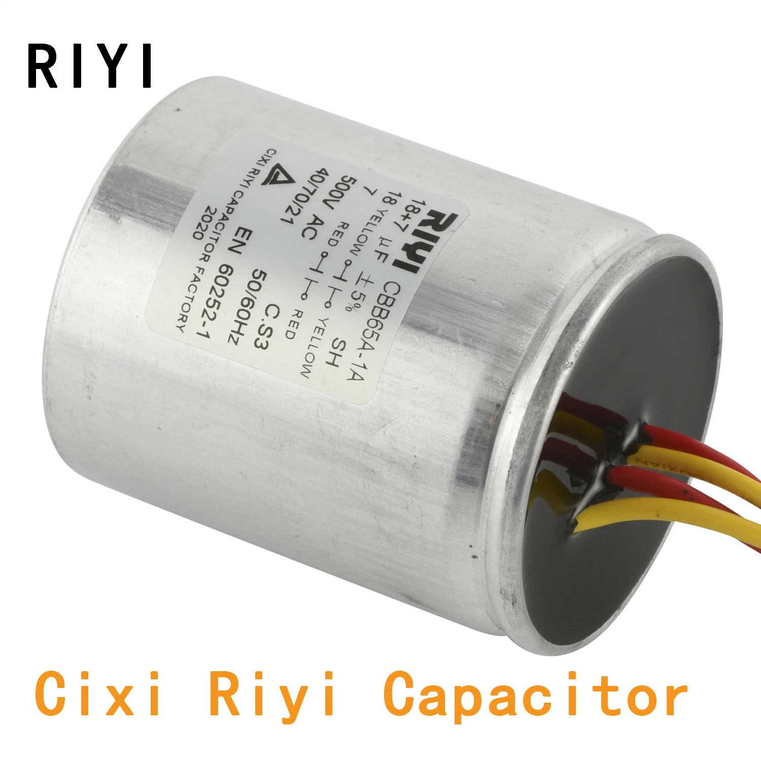 Cbb65 S3 18+7UF AC Motor Running Capacitor for Washing Machine,