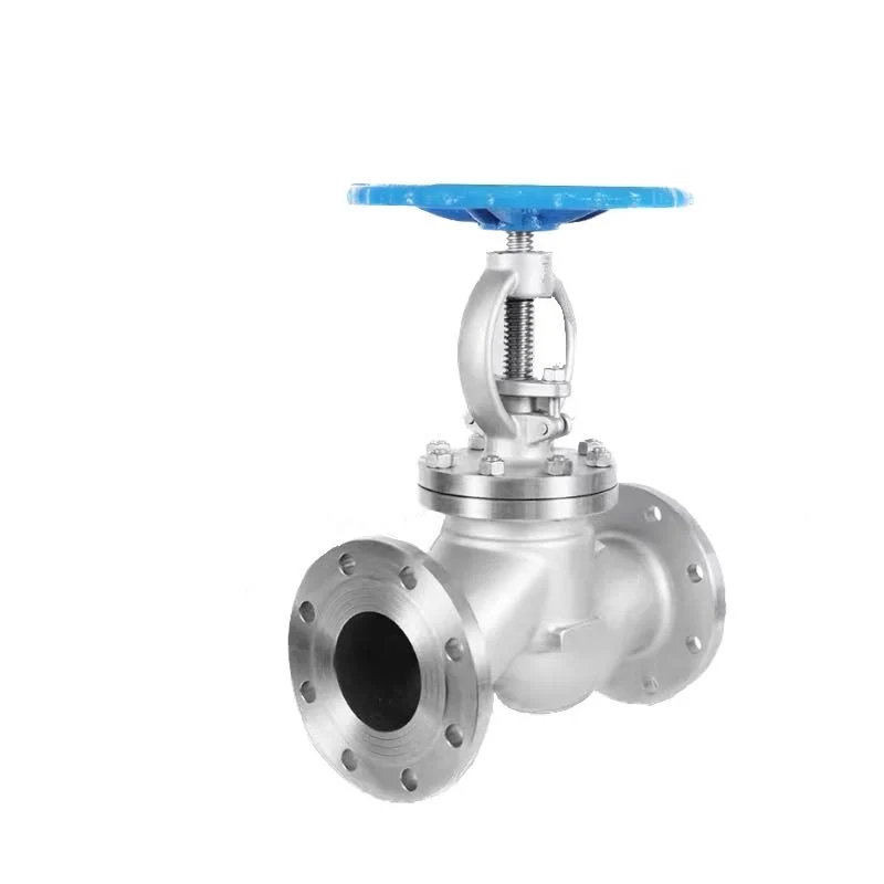 Bellows Globe Valve Worm Gear Rising Stem Globe Valve with Flange Connection