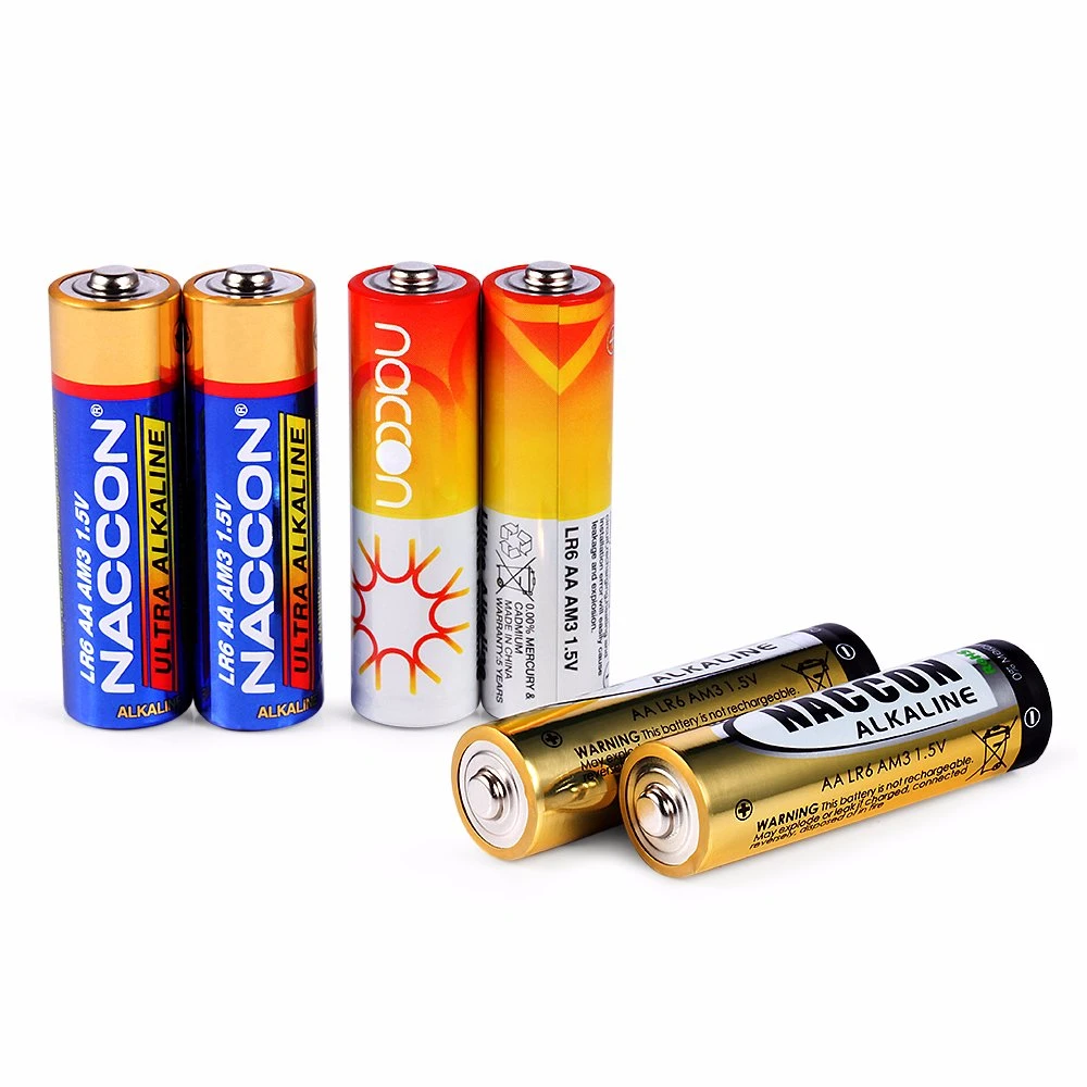 Factory Directly Supply Ultra Alkaline Lr6 AA 1.5V Primary Dry Cell Batteries for Retailing