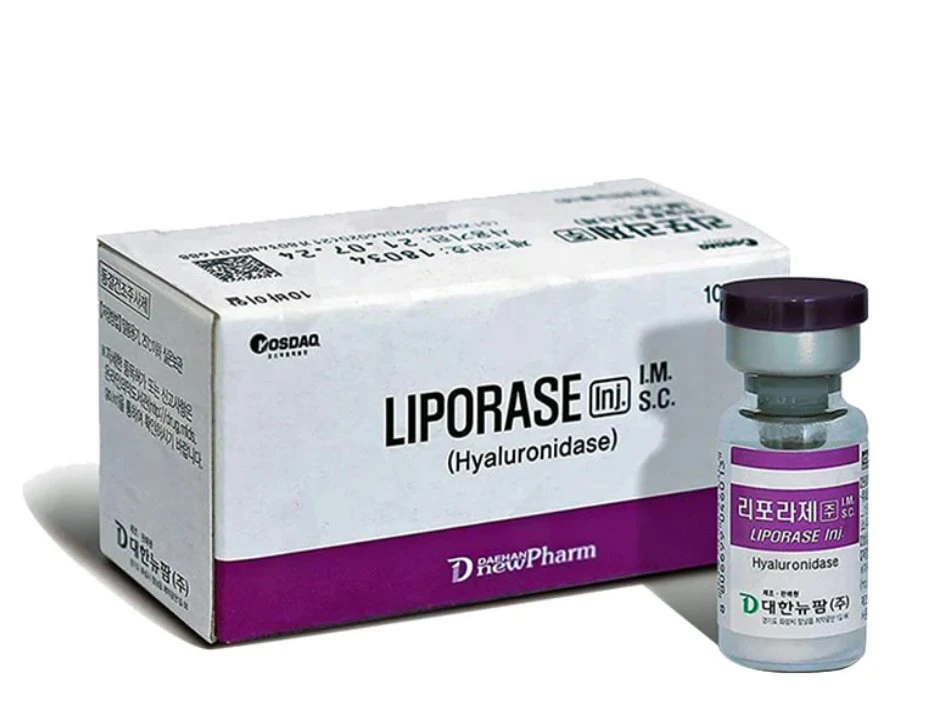 Original Korea Hyaluronidase for Dermal Filler Dissolving Injection Liporase 1500iu Natural Enzyme