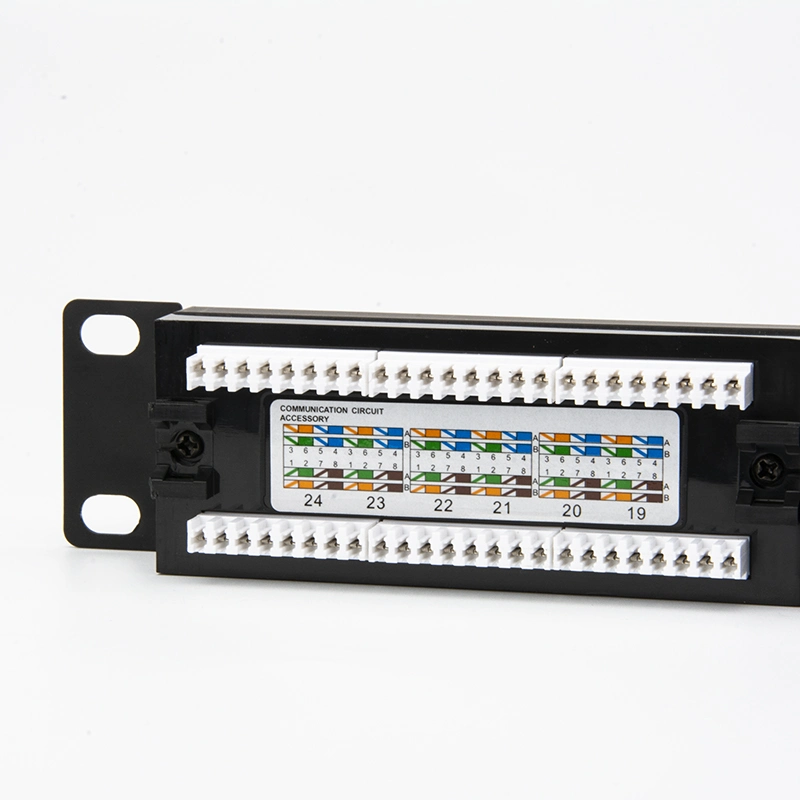 Hot Style UTP Patch Panel 24 Port CAT6 Connector with Keystone Jack