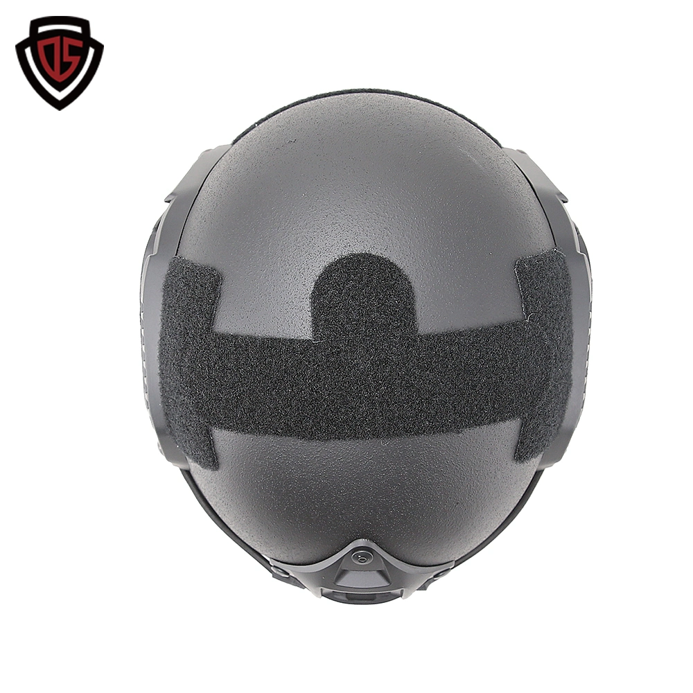 Double Safe Fast Bulletproof Helmet PE Material Aramid Fiber Military Protective Black