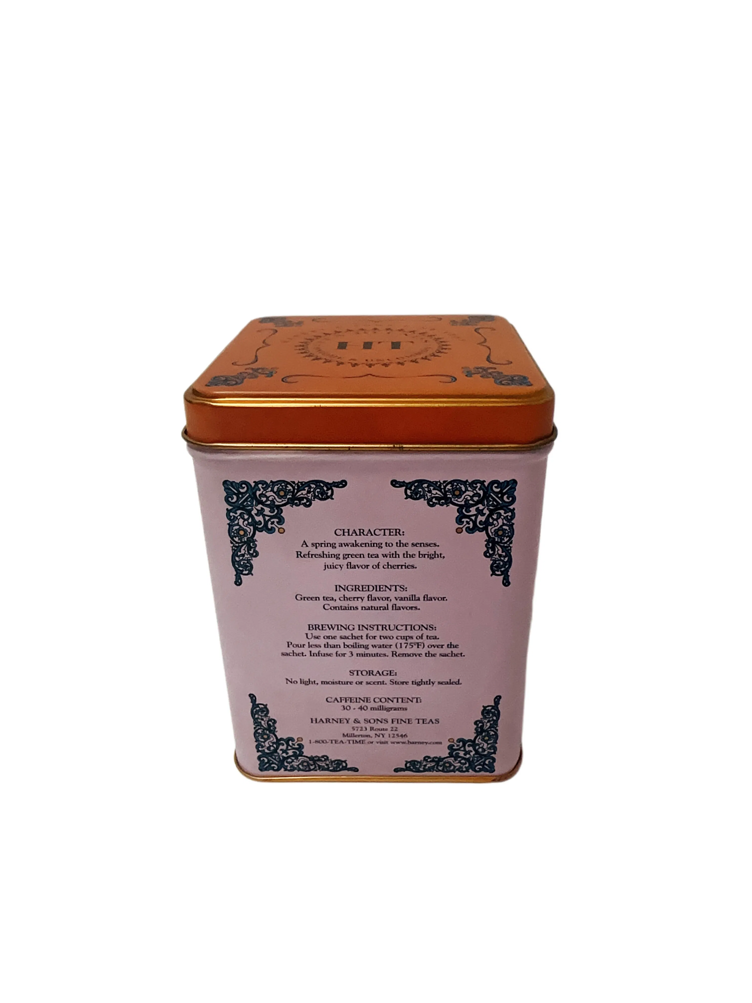 Factory Square Shape Tea Tin Metal Tin Can Gift Tin Case with Hinge Tea Bag Packaging Tin Box