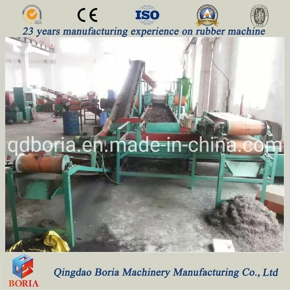 Semi-Auto Waste Tyre Reycling Line Rubber Powder Production Equipment