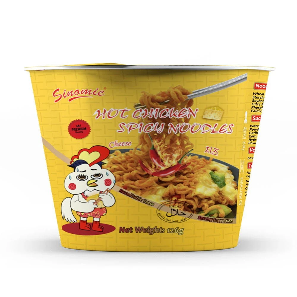 Manufacturing Korean Style Cream Flavor Hot 2X Spicy Fire Chicken Buldak Instant Fried Noodles