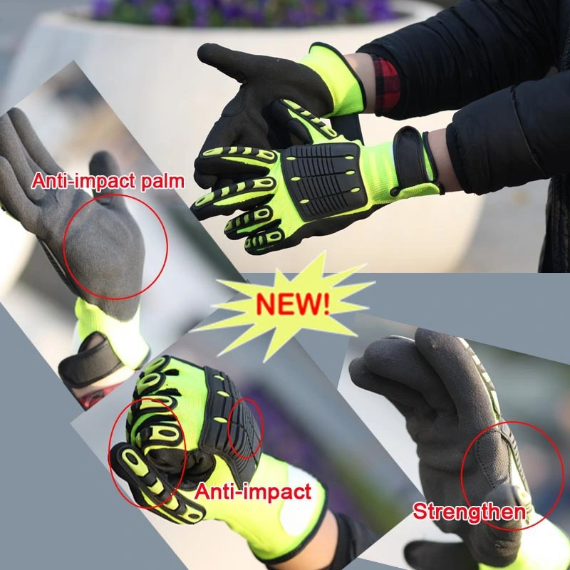 Nmsafety Hand Protection Mechanic Anti-Impact Work Glove