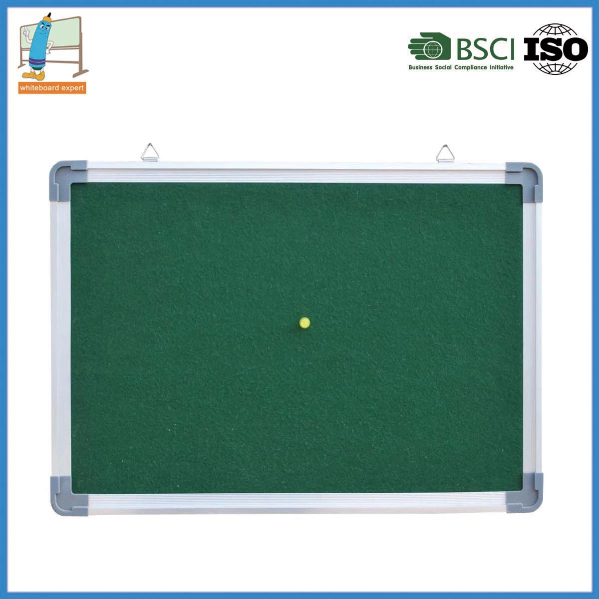 Cheap Price Standard Sizes Notice Board Decoration Aluminum Frame Fabric Message Pin Board