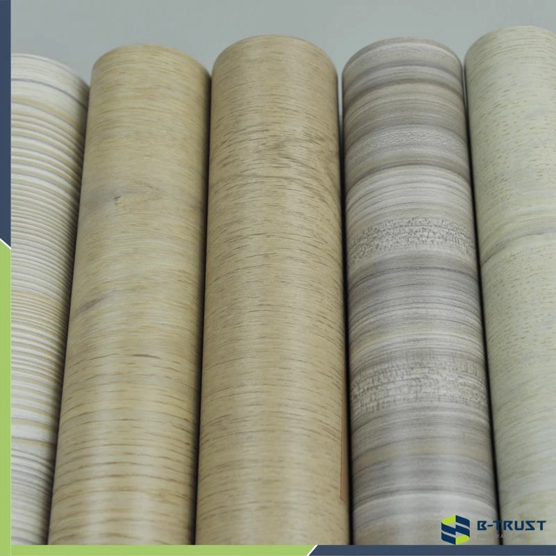 Wood Grain PVC Film for Furniture/Door Vacuum Press/Membrane/Laminate