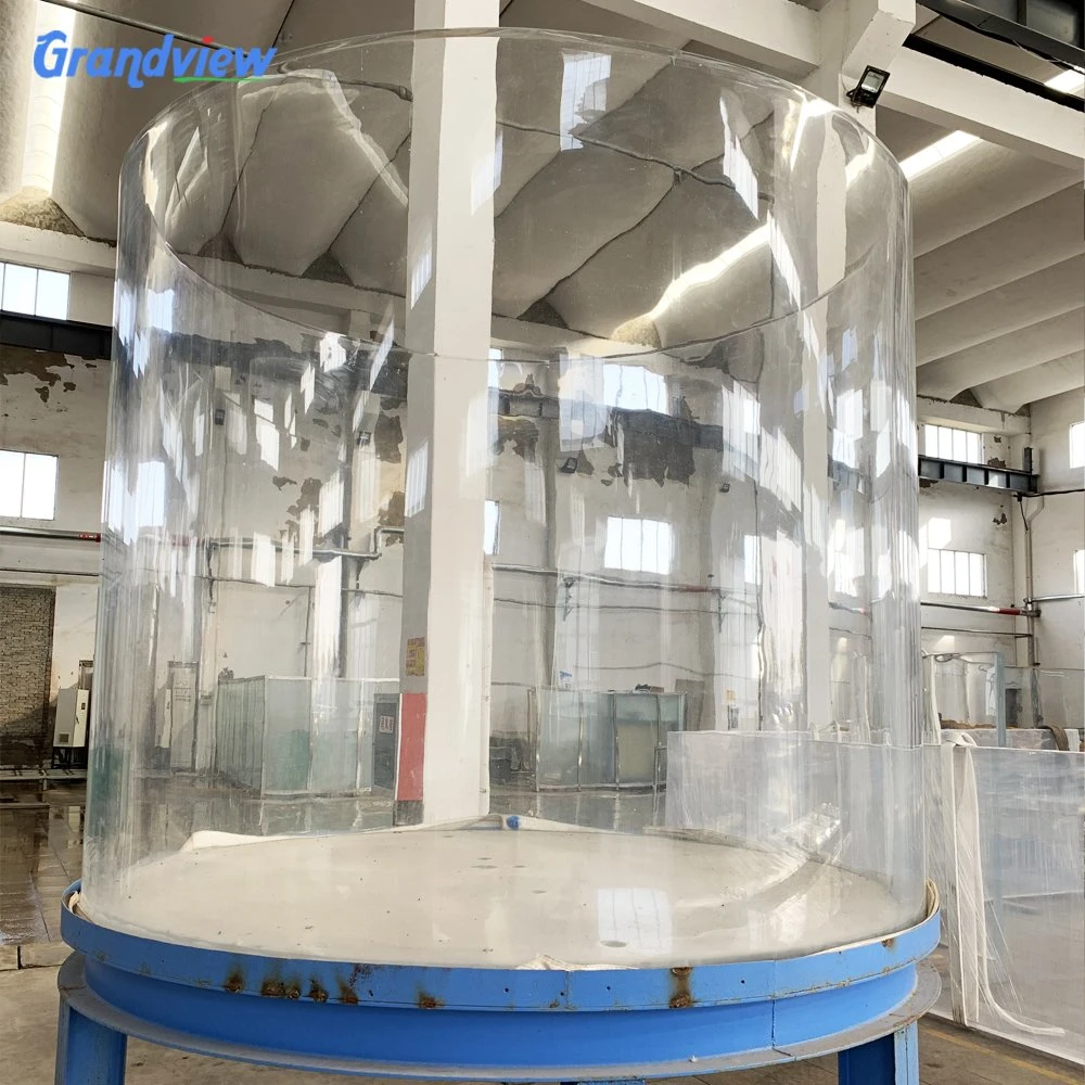 100cm Clear Round Aquarium Cylindrical Fish Tank Big Acrylic Aquarium